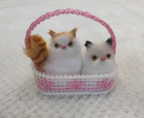 Котики в корзинке со звуком во Чекалине фото 3